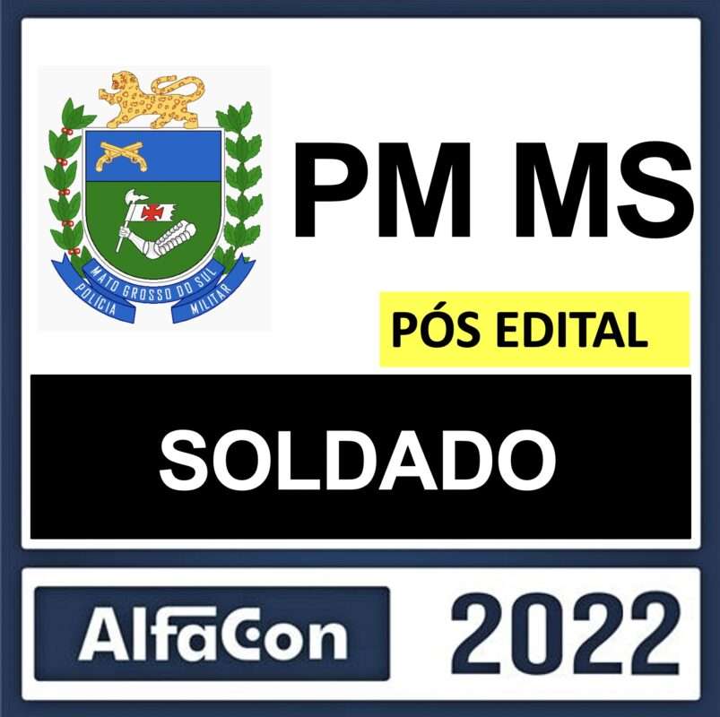 rateio pm ms soldado pos edital alfacon 2022