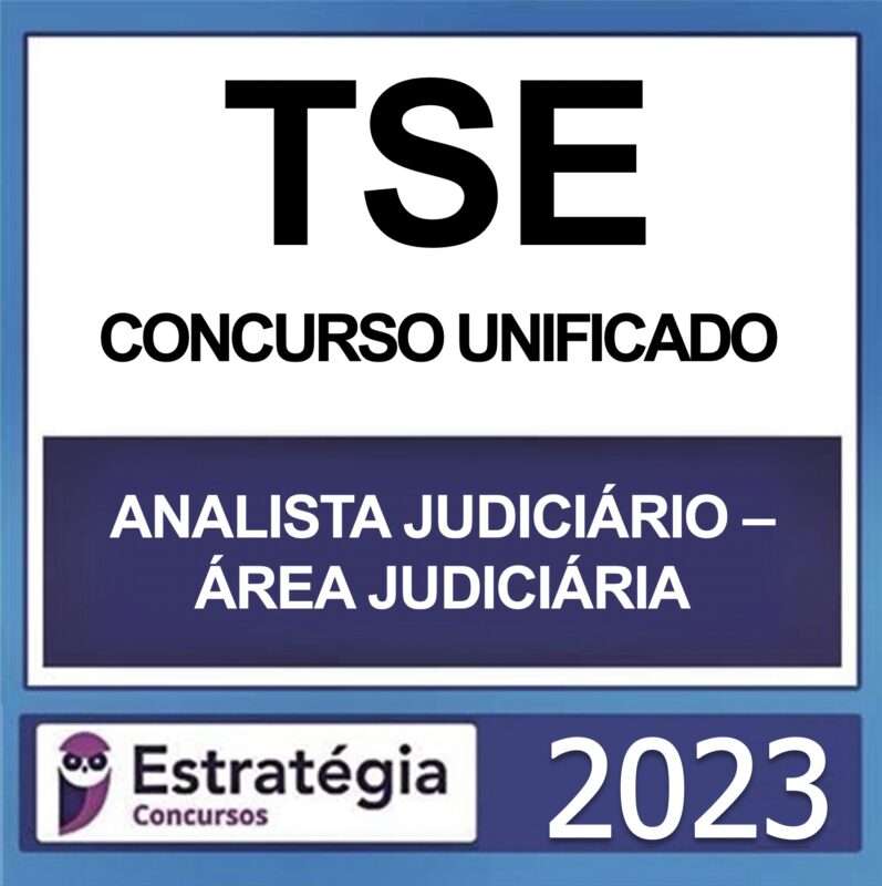 rateio tse unificado analista judiciario area judiciaria estrategia 23