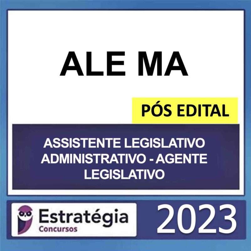 rateio curso ale ma estrategia pos edital 2023 estrategia