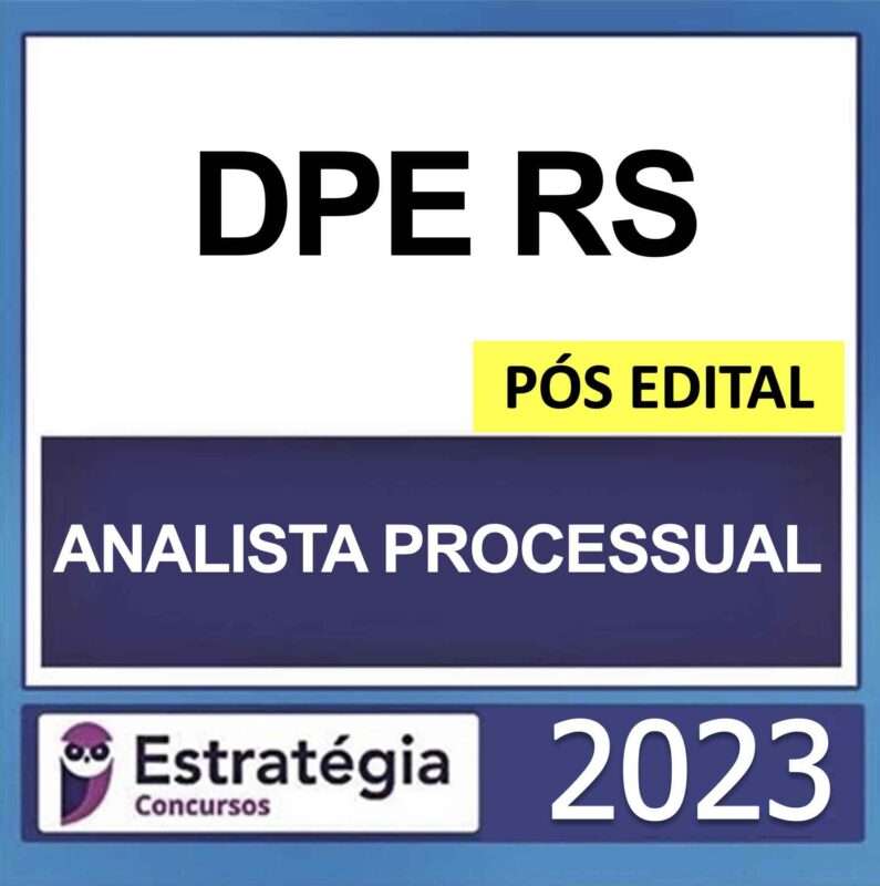 rateio dpe rs analista processual estrategia 2023