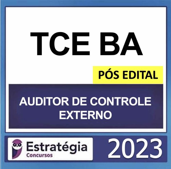 RATEIO TCE BA PÓS EDITAL AUDITOR DE CONTROLE EXTERNO ESTRATÉGIA 2023