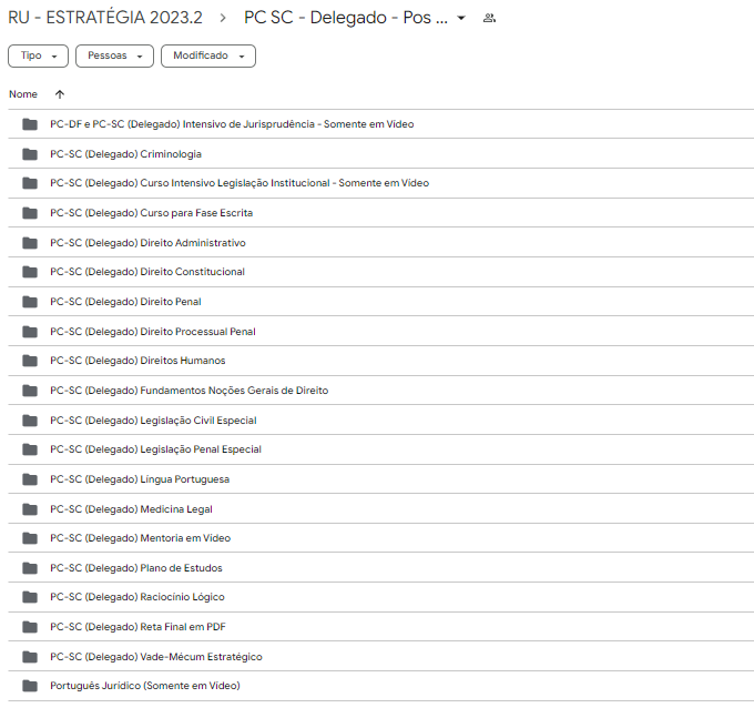 Rateio PC-SC ( DELEGADO ) - POS EDITAL - ESTRATEGIA 2023