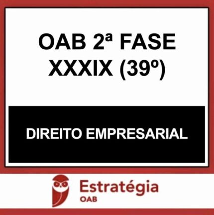 Rateio OAB 2 Fase 39 Direito Empresarial Estratégia 2023