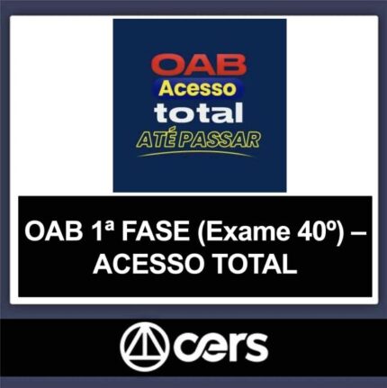 Rateio OAB 1 Fase 40 Cers – Acesso Total