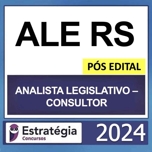 Rateio ALE RS Analista Legislativo Consultor Pós Edital Estratégia 2024