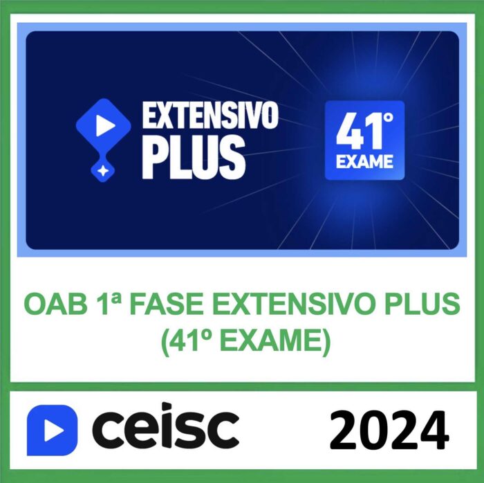 RATEIO OAB 1 FASE 41 CEISC – EXTENSIVO PLUS