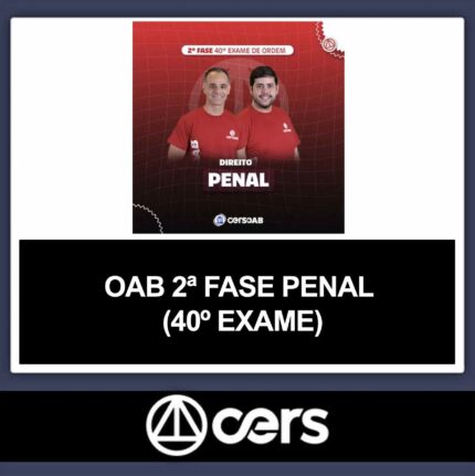 Rateio 2 Fase Penal OAB 40 Cers