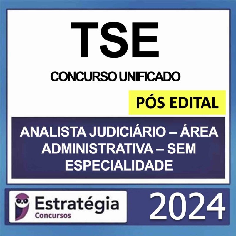 rateio tse analista administrativo estrategia 2024 pos