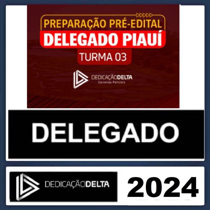 RATEIOPC PI - DELEGADO DE POLICIA CIVIL - PIAUÍ - DEDICAÇÃO DELTA - TURMA 03 - 2024