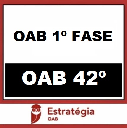 Rateio OAB 1 Fase 42 Estratégia 2024