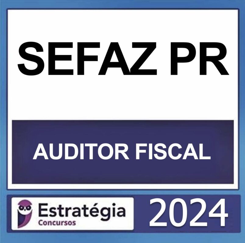 rateio sefaz pr auditor fiscal 2024 pos edital capa