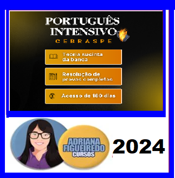 Rateio PORTUGUÊS - TREINAMENTO INTENSIVO - CEBRASPE - 2024 - PROF ADRIANA FIGUEIREDO