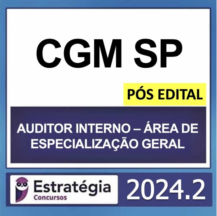 rateio cgm sp auditor interno estrategia 2024