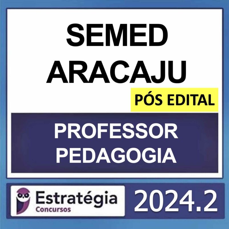 rateio semed aracaju pedagogia pos edital 2024 2