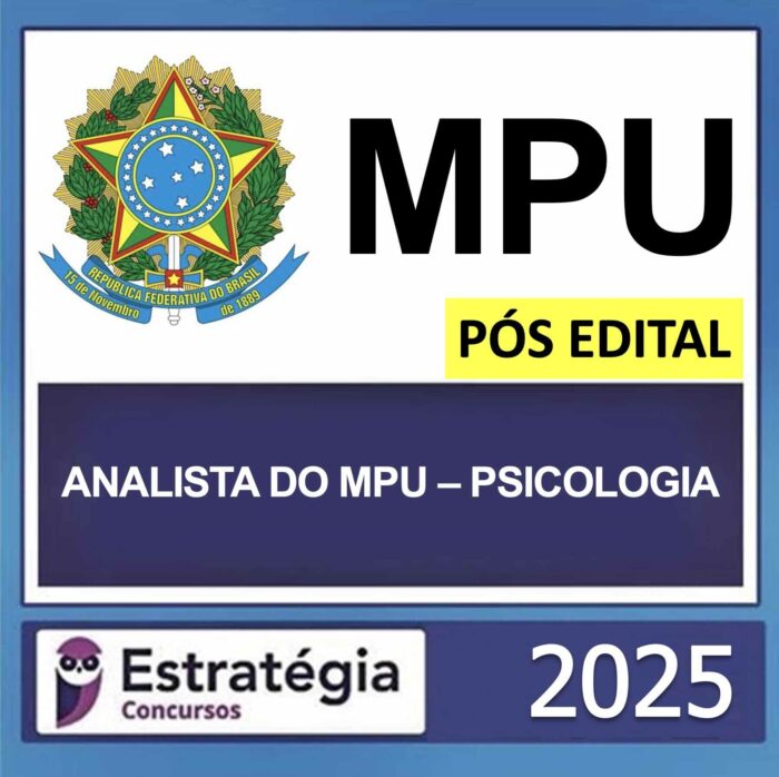 rateio mpu analista psicologia 2025 pos edital