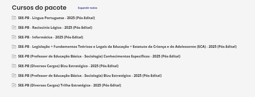 SEE PB - PÓS-EDITAL - PROFESSOR DE EDUCAÇÃO BÁSICA - SOCIOLOGIA - ESTRATEGIA 2025 1 RATEIO SEE PB - PÓS-EDITAL - PROFESSOR DE EDUCAÇÃO BÁSICA - SOCIOLOGIA - ESTRATEGIA 2025