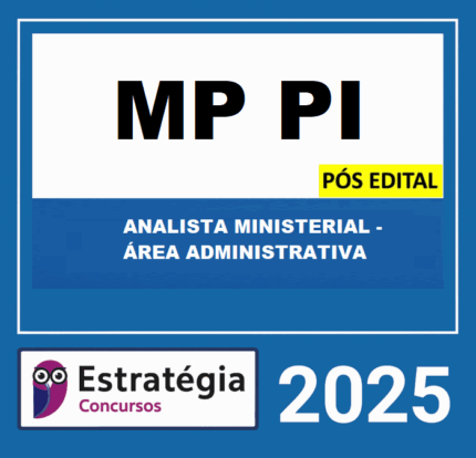 Rateio MP PI Pós Edital Analista Ministerial Área Administrativa Estratégia 2025