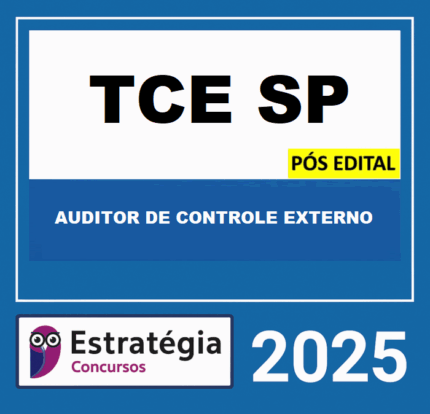 Rateio TCE SP Auditor de Controle Externo Pós Edital Estratégia 2025