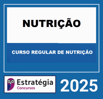 RATEIO CURSO REGULAR DE NUTRIÇÃO PARA CONCURSOS - ESTRATEGIA 2025