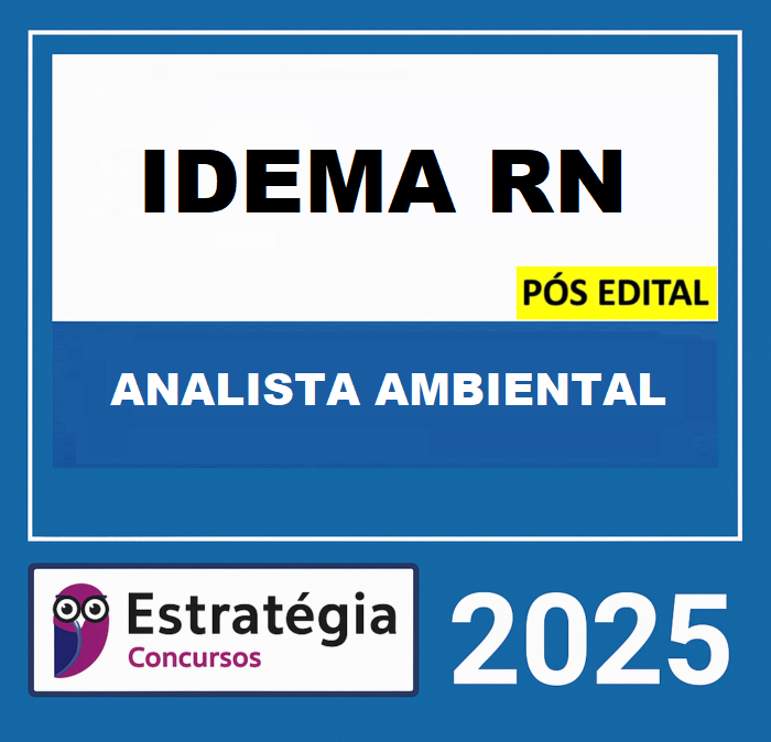 RATEIO IDEMA RN POS EDITAL ANALISTA AMBIENTAL ESTRATEGIA 2025