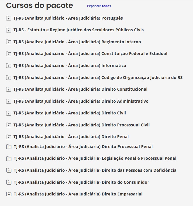 TJ-RS (ANALISTA JUDICIÁRIO - ÁREA JUDICIÁRIA) – ESTRATÉGIA 2025 1 RATEIO TJ-RS (ANALISTA JUDICIÁRIO - ÁREA JUDICIÁRIA) – ESTRATÉGIA 2025