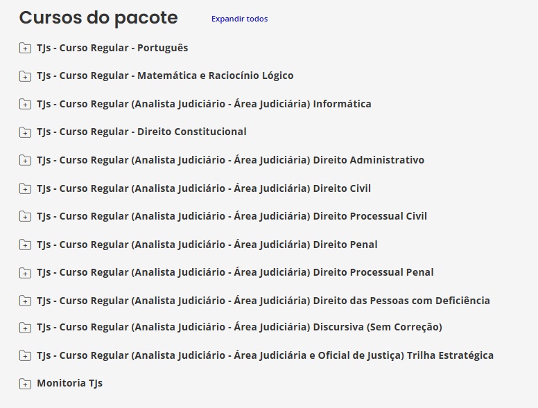 TJS - CURSO REGULAR (ANALISTA JUDICIÁRIO - ÁREA JUDICIÁRIA) ESTRATEGIA 2025 1 RATEIO TJS - CURSO REGULAR (ANALISTA JUDICIÁRIO - ÁREA JUDICIÁRIA) ESTRATEGIA 2025