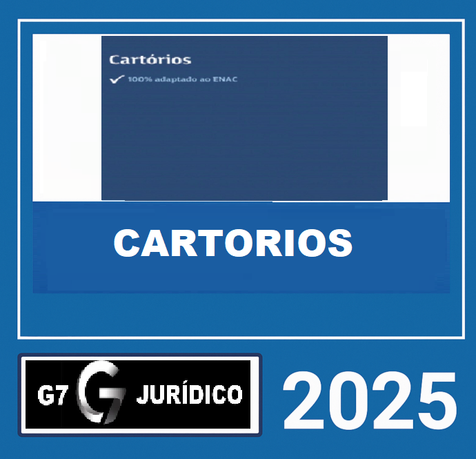 RATEIO CARTÓRIOS G7 2025 (CURSO REGULAR)