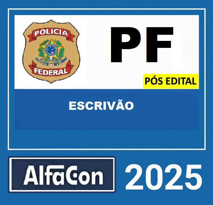 RATEIO PF ESCRIVÃO PÓS EDITAL ALFACON 2025