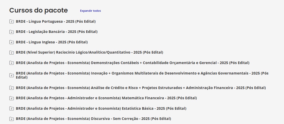 BRDE PÓS EDITAL (ANALISTA DE PROJETOS - ECONOMISTA) ESTRATEGIA - 2025
