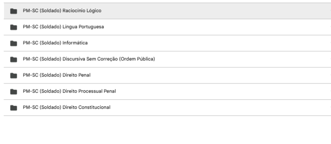 Rateio PM-SC (Soldado) – Estratégia 2025