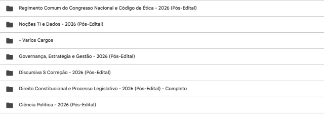 RATEIO CÂMARA DOS DEPUTADOS PÓS-EDITAL (ANALISTA LEGISLATIVO – PROCESSO LEGISLATIVO E GESTÃO) – ESTRATÉGIA 2026