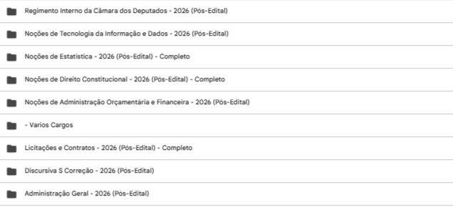 RATEIO CÂMARA DOS DEPUTADOS PÓS-EDITAL (TÉCNICO LEGISLATIVO – ASSISTENTE LEGISLATIVO E ADMINISTRATIVO) – ESTRATÉGIA 2026