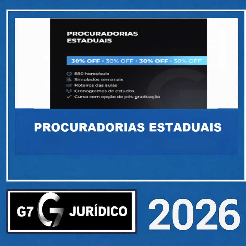 RATEIO PROCURADORIAS ESTADUAIS – G7 JURÍDICO 2026