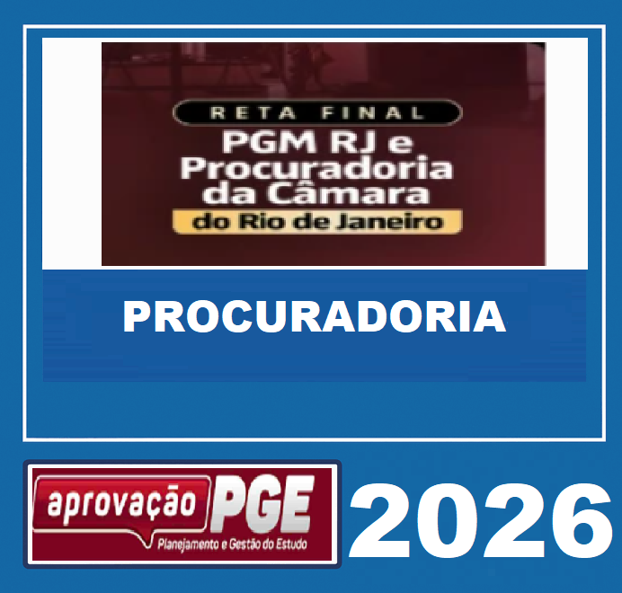 Rateio Final RETA FINAL PGM E CÂMARA DO RIO DE JANEIRO – APROVAÇÃO PGE 2026 – Rateio ...