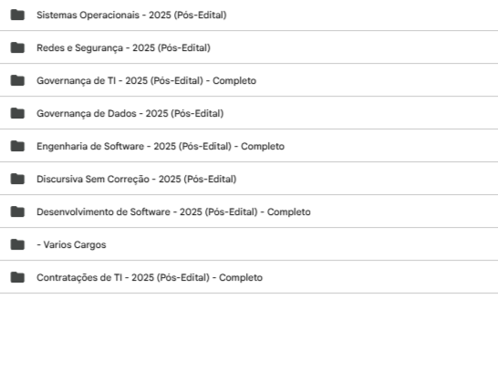 RATEIO TCE RN POS EDITAL – ANALISTA ADMINISTRATIVO – TI INFRAESTRUTURA SEGURANCA E SUPORTE – ESTRATEGIA 2025