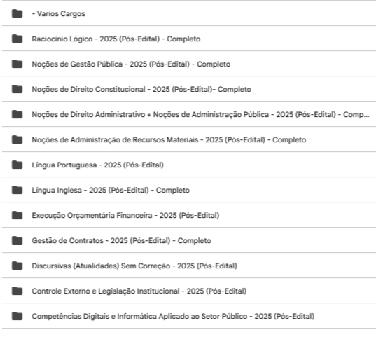 RATEIO TCE RN POS EDITAL – TECNICO ADMINISTRATIVO – ESTRATEGIA 2025