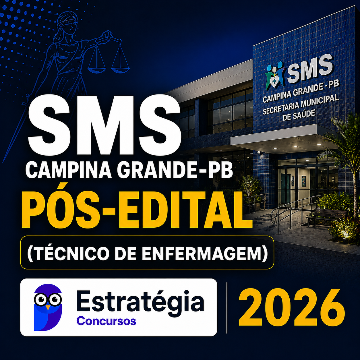 RATEIO SMS CAMPINA GRANDE-PB PÓS-EDITAL (TÉCNICO DE ENFERMAGEM) – ESTRATÉGIA 2026 SMS CAMPINA GRANDE-PB PÓS-EDITAL (TÉCNICO DE ENFERMAGEM) – ESTRATÉGIA CONCURSOS 2026 - Imagem 1