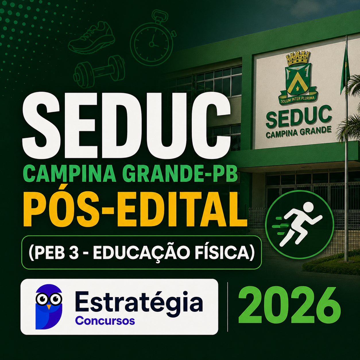 SEDUC Campina Grande-PB Pós-Edital (PEB 3 - Educação Física) ESTRATEGIA - 2026 SEDUC CAMPINA GRANDE-PB PÓS-EDITAL (PEB 3 – EDUCAÇÃO FÍSICA) – ESTRATÉGIA CONCURSOS 2026 - Imagem 1