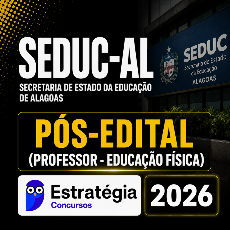 SEDUC AL Professor Educacao Fisica Pacote 2026 Pos Edital