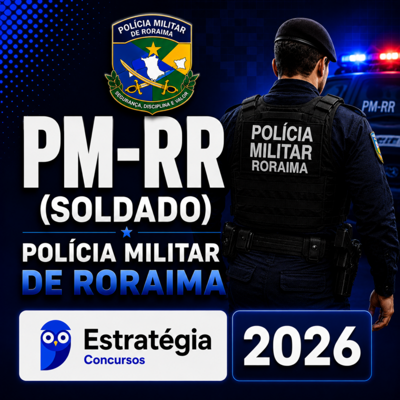 RATEIO PM RR Soldado ESTRATEGIA 2026 🚔📚