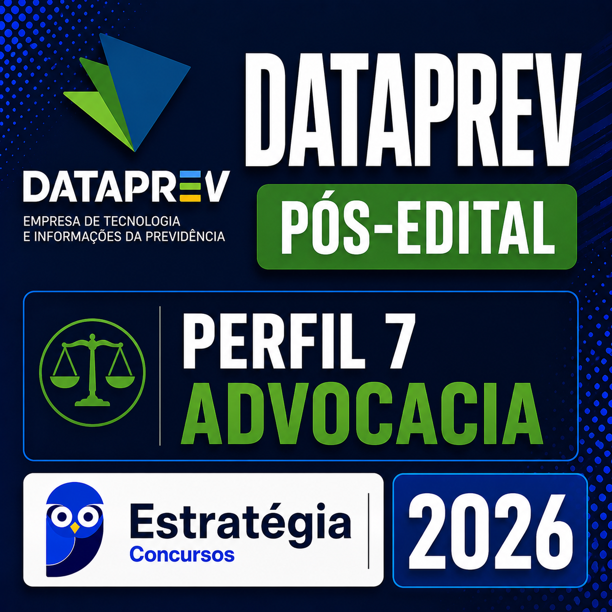 RATEIO DATAPREV – DATAPREV – PÓS-EDITAL – (PERFIL 7: ADVOCACIA) – ESTRATÉGIA 2026 - Imagem 1