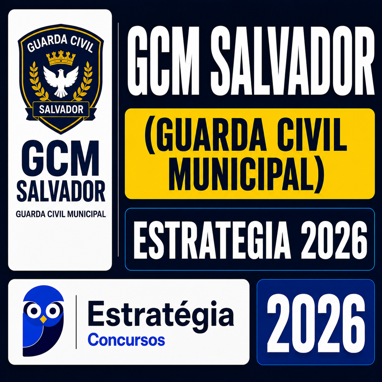 RATEIO GCM SALVADOR (GUARDA CIVIL MUNICIPAL) – ESTRATÉGIA 2026 GCM SALVADOR (GUARDA CIVIL MUNICIPAL) – ESTRATÉGIA 2026 - Imagem 1