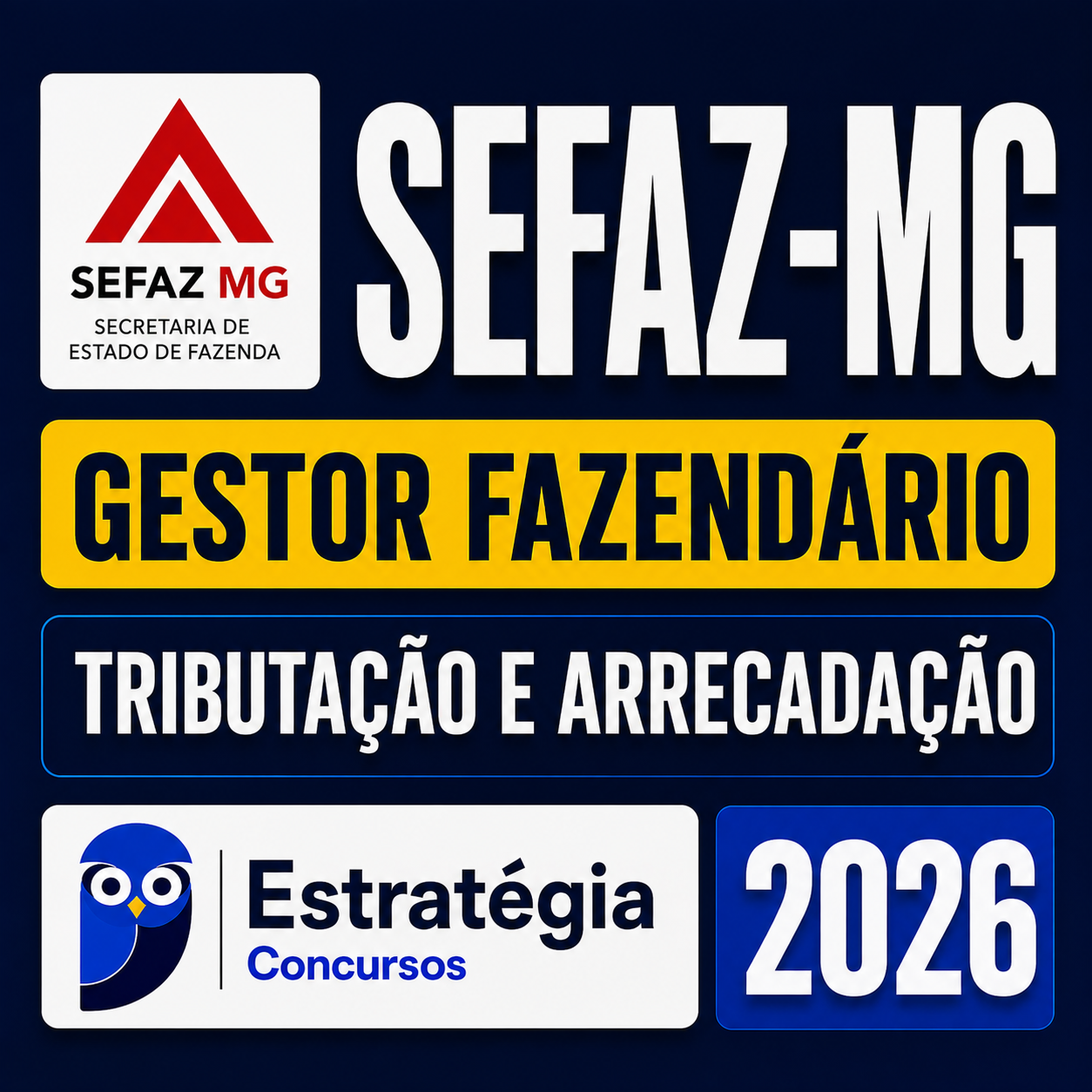 SEFAZ-MG (Gestor Fazendário - Tributação e Arrecadação) Estrategia 2026 SEFAZ-MG – (GESTOR FAZENDÁRIO – TRIBUTAÇÃO E ARRECADAÇÃO) – ESTRATÉGIA 2026 - Imagem 1