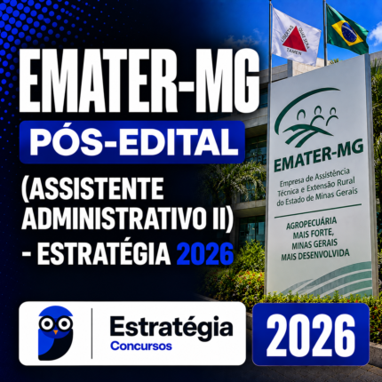 EMATER-MG Pós-Edital (Assistente Administrativo II) Estrategia - 2026
